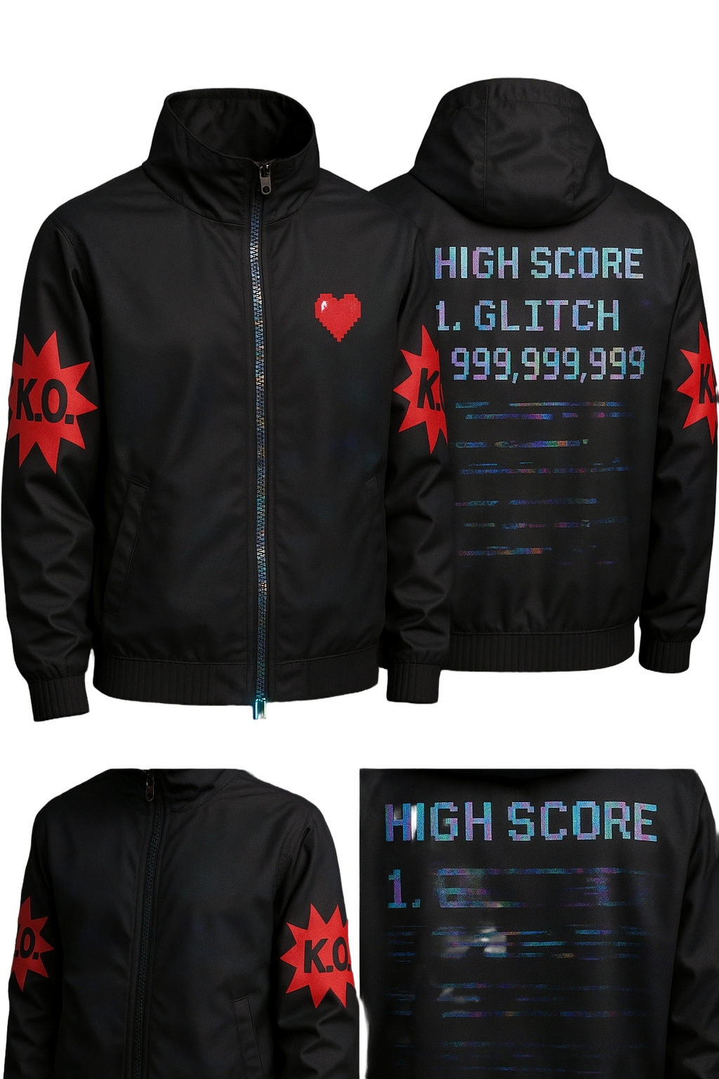 Pixel Raiders Zip Jacket – Tech Streetwear