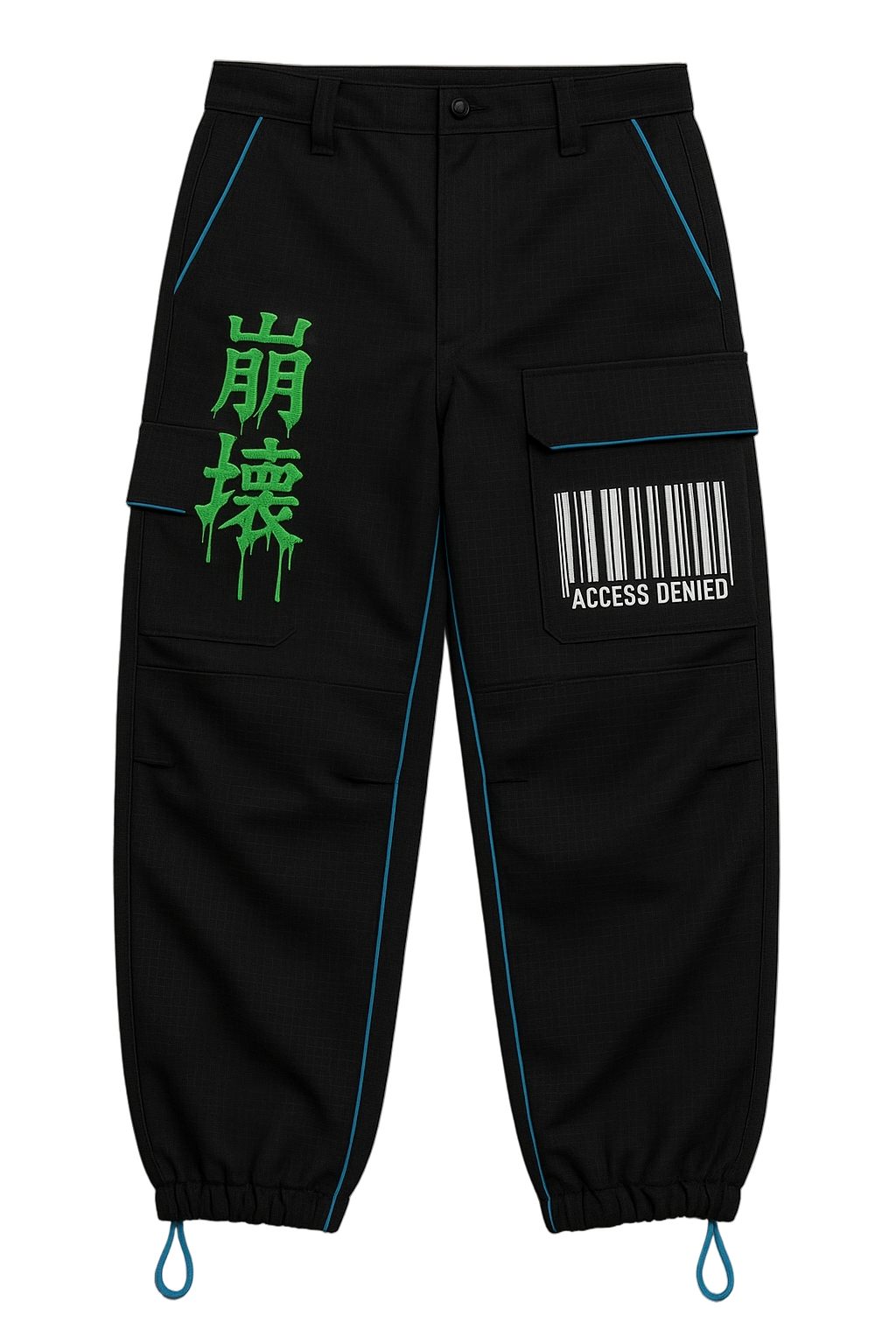 Neo-Tokyo Glitch Pants – Cyberpunk