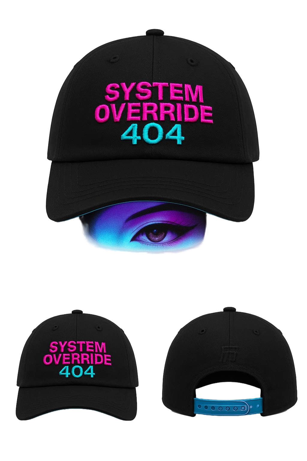 Neo-Tokyo Glitch Cap – Cyberpunk